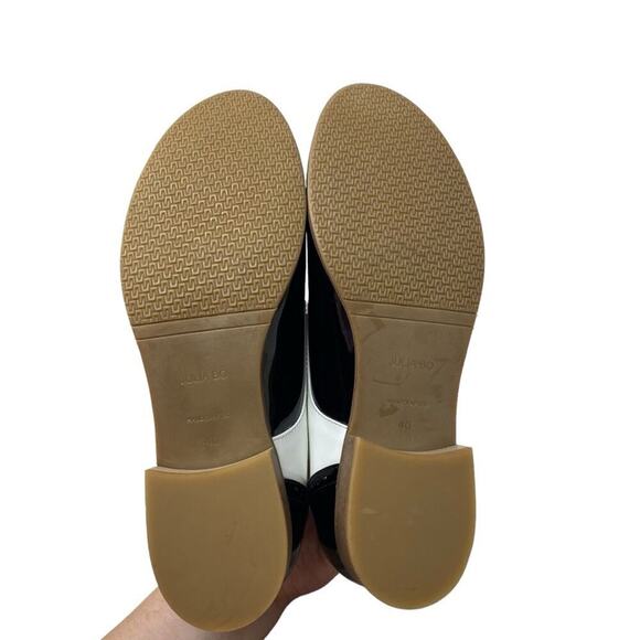 Julia Bo Patent Leather Handcrafted Oxford Shoes Size 40 / US 9-9.5 - Picture 8 of 12